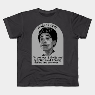 Audre Lorde Portrait and Quote Kids T-Shirt